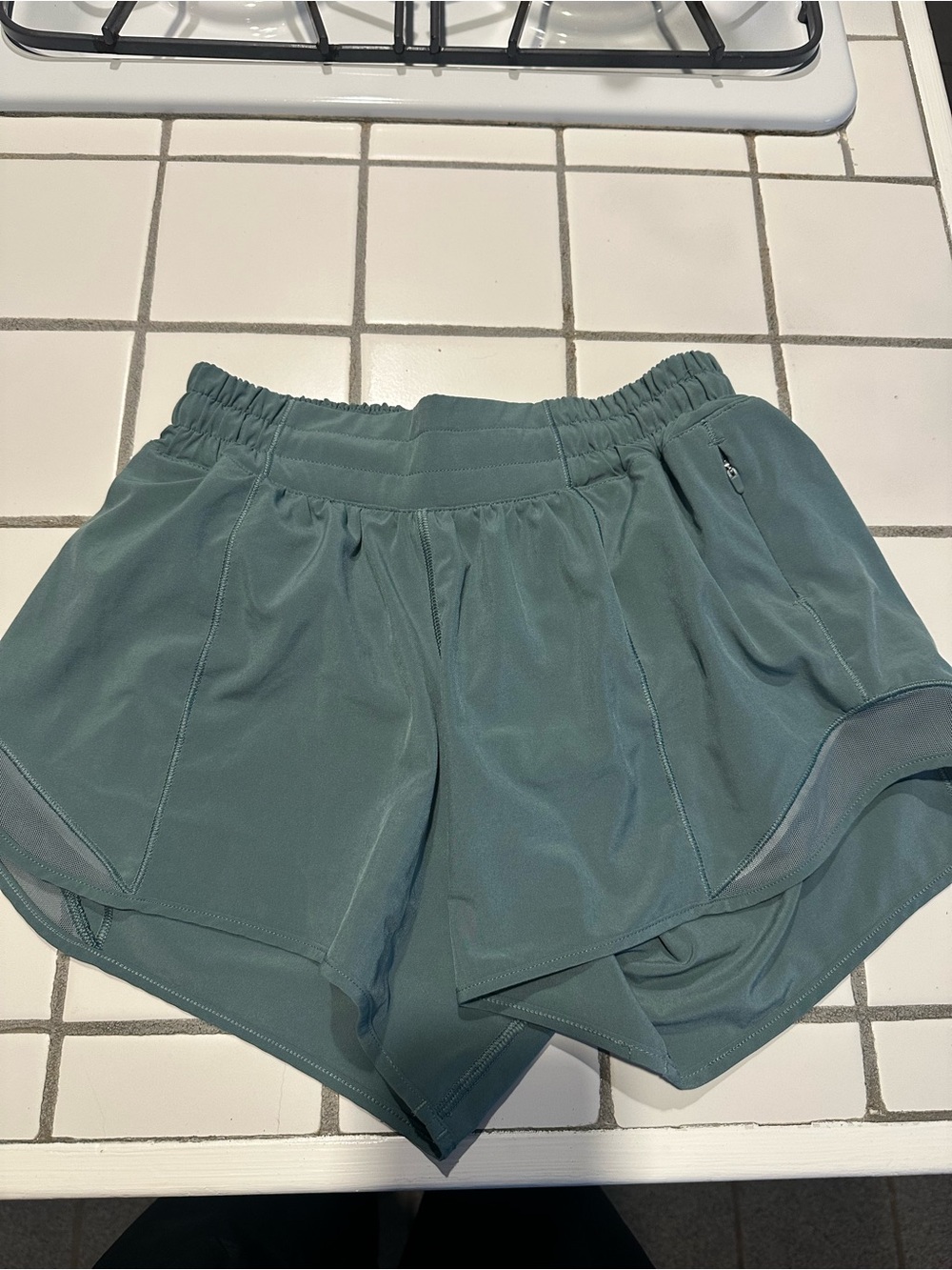 lululemon hotty hot moss Green Women's Running Shorts
